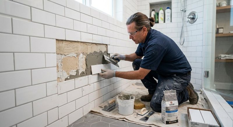 Bathroom Tile Repair project example
